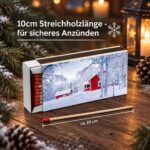 Camino Langzündhölzer 10 cm – 2400er Set mit Wintermotiven für Kamin & Kerzen – Bild 2