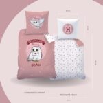 Harry Potter Bettwäsche 135x200 Flanell – Hedwig Kinderbettwäsche aus 100% Baumwolle – Bild 3