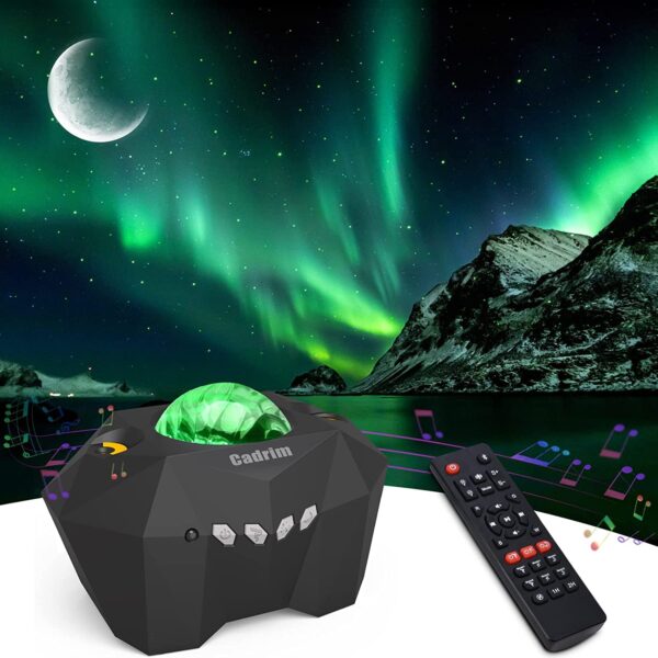 Cadrim Sternenhimmel Projektor mit Polarlicht & Bluetooth – 3in1 LED Lampe mit Fernbedienung
