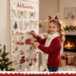 Shining She Adventskalender zum Befüllen 120x70cm – Wiederverwendbarer Weihnachtskalender mit 24 Fächern – Bild 7