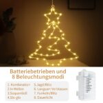 Therlan LED Weihnachtsdeko 3er Set mit 55 LEDs – Fernbedienung, Timer & 8 Lichtmodi – Bild 2