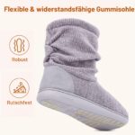 LongBay Damen Winter Hausschuhe mit Memory Foam & Chenille – Warme Hausbooties für Innen & Aussen – Bild 6