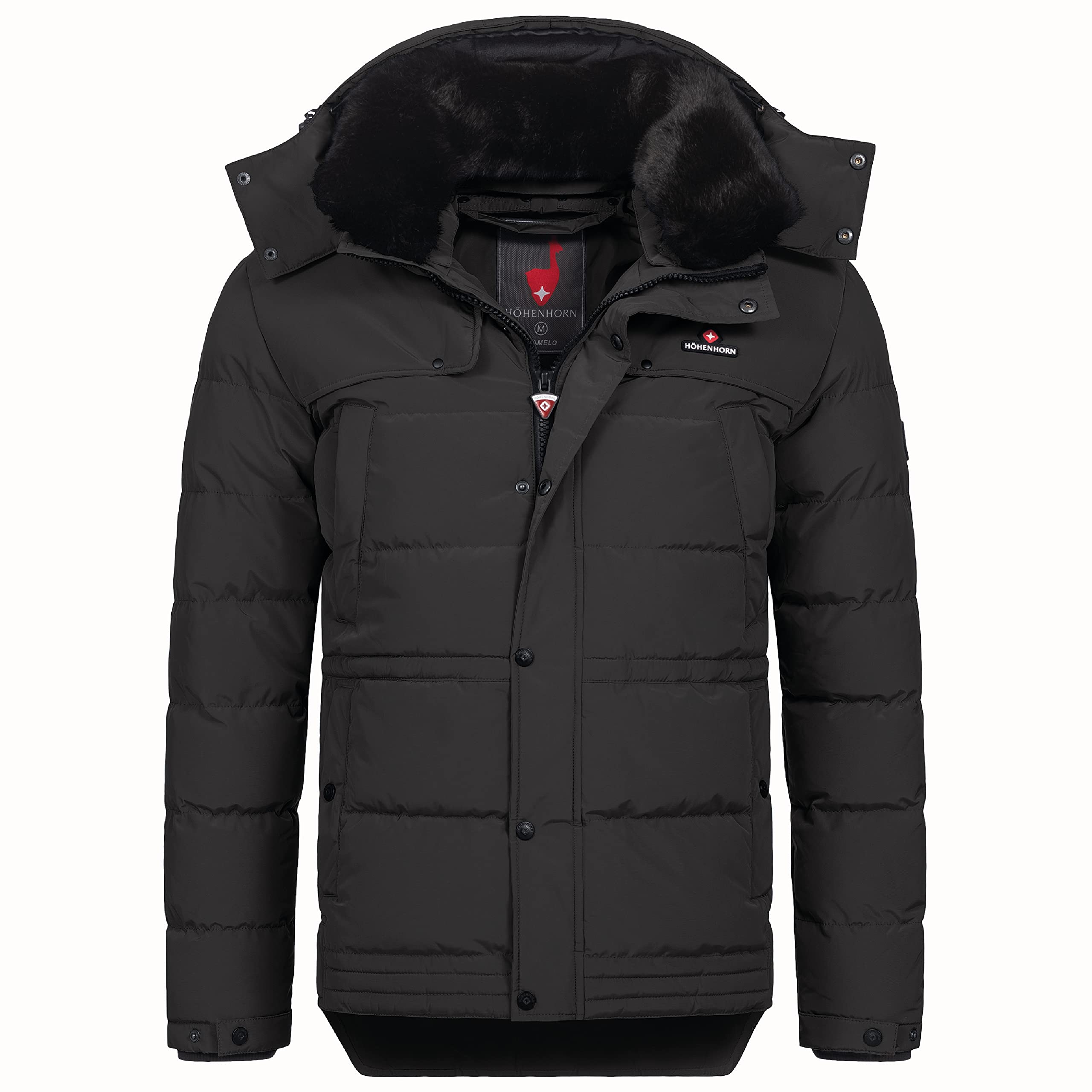 71zXEplvdLL._SY2560_.jpg Höhenhorn Adamelo Herren Steppjacke – Winterjacke mit abnehmbarem Kunstfellkragen – Bild 1