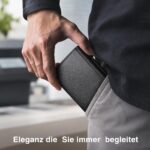 TENBST Slim Wallet Herren mit RFID-Schutz – Kompaktes Kartenetui aus Kunstleder – Bild 2