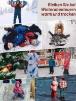 HFDWYJ Winterhose Kinder – Gefütterte Skihose wasserdicht & winddicht für Outdoor – Bild 6