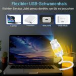 FUYAOSC 2-in-1 Galaxy Projektor mit 360° Rotation – Sternenhimmel Nachtlicht für Schlafzimmer – Bild 7