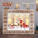 Spielwerk Adventskalender Nikolausschlitten Holz mit LED – Wiederverwendbar & zum Selbstbefüllen – Bild 8