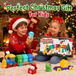 Adventskalender Bauernhof-Zug für Kinder 1-3 Jahre – 24 Überraschungen zum Zählen & Sortieren – Bild 2