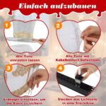 COSTWAY LED Schneemann 141 cm mit 100 warmweissen LED-Lichtern – Weihnachtsdeko für Innen & Aussen – Bild 7