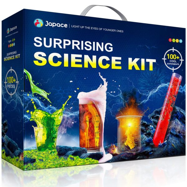 Japace Experimentierkasten mit 100+ Experimenten – STEM Chemieset für Kinder