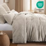 RUIKASI Winter Flanell Bettwäsche 135x200 4teilig – Plüsch Fleece Bettbezug mit Reissverschluss – Bild 5