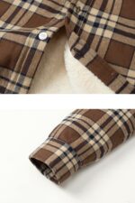 TACVASEN Herren Fleece-Thermohemd mit Karomuster – Warme Flanellhemd Jacke für Winter – Bild 5