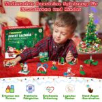 Adventskalender 2026 Weihnachtsbaum Bausteine – 24-in-1 Baustein-Set mit LED für Kinder & Erwachsene – Bild 6