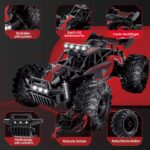 Carox 1:18 Ferngesteuertes RC Auto – 25 km/h Monstertruck mit LED für Kinder ab 6 Jahren – Bild 6