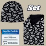 HECKBO 360° Reflektor Dinosaurier Mütze & Loop Schal Set – Sicherheit & Stil für Kinder – Bild 5