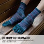 PUTUO Zehensocken Herren Baumwolle 5 Paare – Atmungsaktiv für Sport & Alltag EU 39–47 – Bild 6