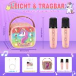 Dislocati Karaoke Maschine mit 2 Mikrofonen – Bluetooth Karaoke Set für Kinder 3-12 Jahre – Bild 5