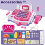 BUYGER Elektronische Registrierkasse mit Scanner & Bondrucker – Kaufladen Zubehör für Kinder ab 3 Jahren – Bild 3