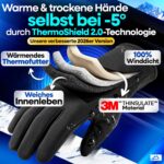 Nextcover Winter Fahrradhandschuhe mit ThermoShield 2.0 – Warm & Wasserdicht (S–XXL) – Bild 2