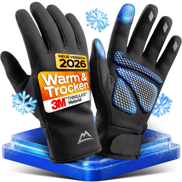 Nextcover Winter Fahrradhandschuhe mit ThermoShield 2.0 – Warm & Wasserdicht (S–XXL)