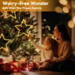 POIFL Weihnachtssternenlicht 3er Set mit 120 LEDs – Warmweiss Fensterbeleuchtung mit Fernbedienung – Bild 6