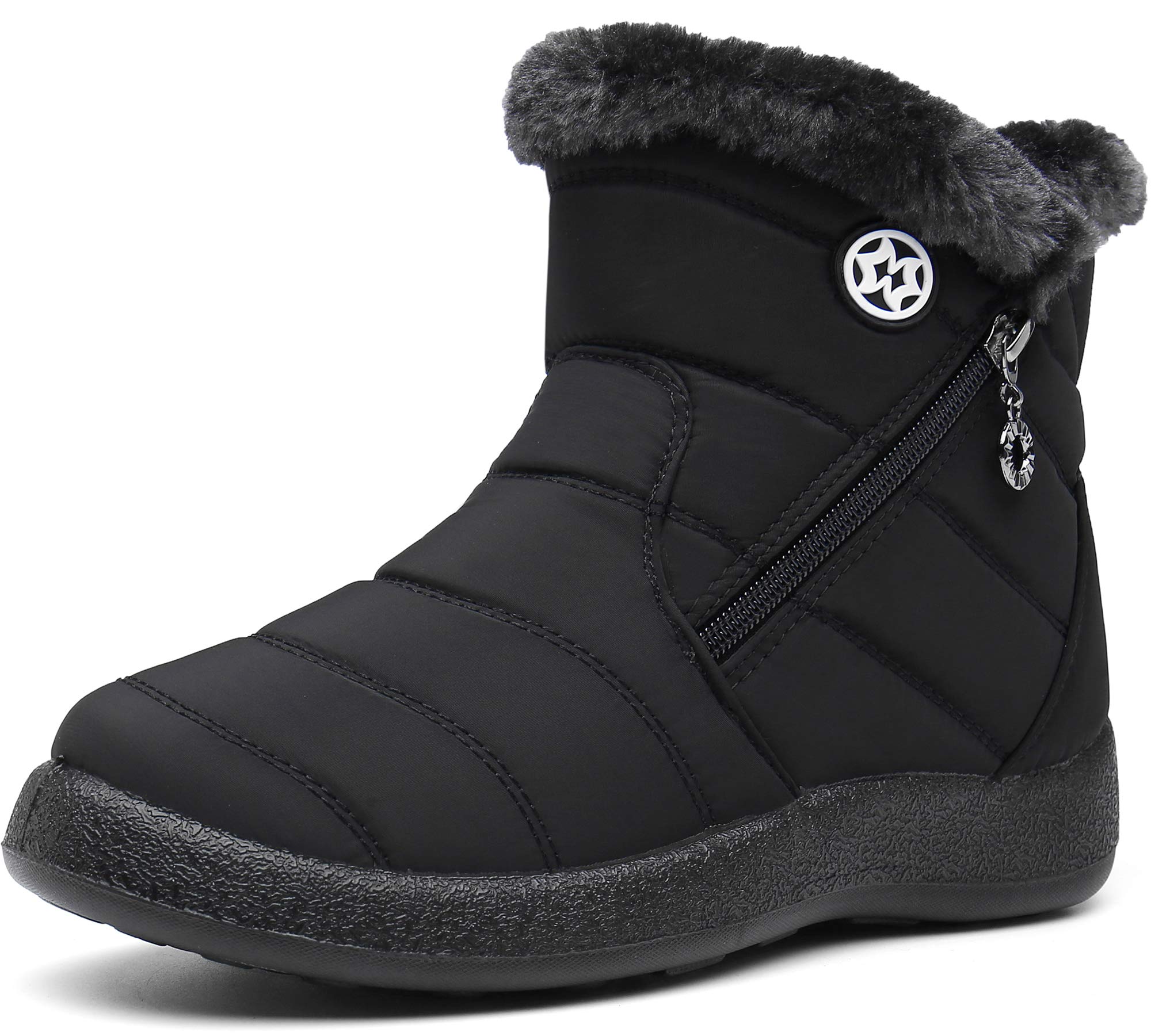 812SkKn5m4L._SY1801_.jpg Gaatpot Damen Winterstiefel – Wasserresistent & Warm gefüttert für Schnee & Kälte – Bild 1