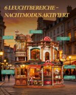 ROKR Dream Coffee Factory 3D Holzpuzzle EAB02 – Mechanisches Modell mit LED & Sound – Bild 4