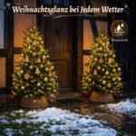 SALCAR 2m Christbaumbeleuchtung mit 280 LEDs – Warmweiss Überwurf für 150-240cm Tannenbaum – Bild 4