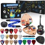 iZoeL Adventskalender 2026 Gitarrenplektren – 24er Set mit Zubehör für Gitarre & Bass