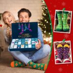 iZoeL Socken Adventskalender 2026 – 12/24 Weihnachtssocken für Damen & Herren – Bild 6