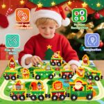 Vexyra Adventskalender 2026 mit magnetischem Holzzug – Montessori Lernspielzeug für Kinder – Bild 2