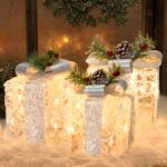 DELICHTER LED Weihnachtsboxen 3er Set – Acryl Dekoleuchten für innen & aussen – Bild 3