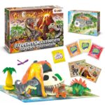 CRAZE DINOREX Adventskalender 2026 – 24 Türchen mit Vulkan Playset für Kinder ab 4 Jahren