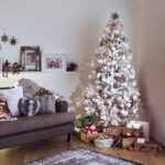 Einfeben 150cm Weihnachtsbaum Weiss – Künstlicher Tannenbaum mit 488 Spitzen & Metallständer – Bild 2