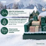 Jean & Len Adventskalender 2026 – 3D-Skilandschaft mit 24 Wellness-Produkten in Originalgrösse – Bild 4