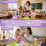 Charmofun DIY Blumen Bastelset – Kreatives Basteln für Kinder ab 3 Jahren – Bild 3