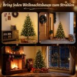SALCAR 2m Christbaumbeleuchtung mit 280 LEDs – Warmweiss Überwurf für 150-240cm Tannenbaum – Bild 8