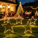 SALCAR LED Sternenlichterkette 6er Set 30cm – Warmweiss Weihnachtsdeko für Garten & Terrasse – Bild 3