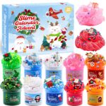 Funewest Schleim Adventskalender 2026 – 24 Tage Slime Kit mit verschiedenen Texturen für Kinder