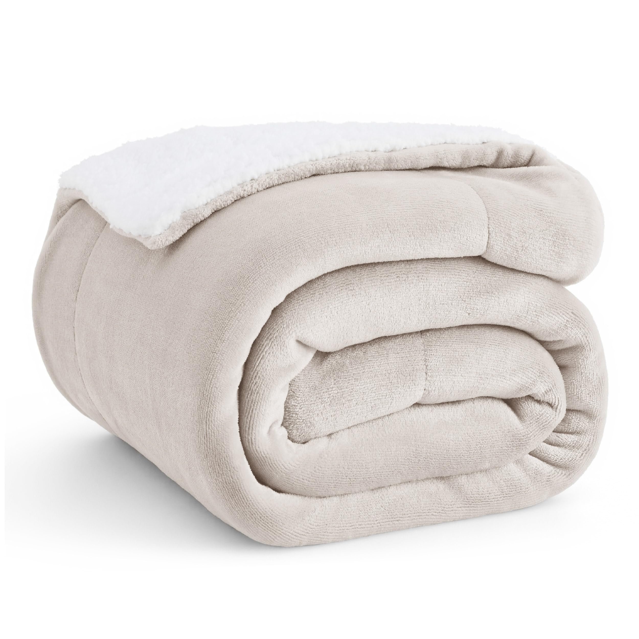 BEDSURE Sherpa Kuscheldecke 150x200 cm – Flauschige Wolldecke für Couch & Bett