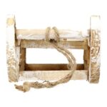 Holz Deko-Schlitten mit 25 warmweißen LEDs – Weihnachtsdekoration 31,5 cm – Bild 4