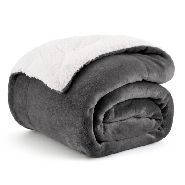 BEDSURE Sherpa Kuscheldecke 150x200 cm – Flauschig & warm für Couch & Bett
