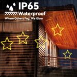 POIFL Weihnachtssternenlicht 3er Set mit 120 LEDs – Warmweiss Fensterbeleuchtung mit Fernbedienung – Bild 4