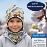 HECKBO 360° Reflektor Traktor Mütze & Loop Schal Set – Sicherheit & Wärme für Kinder (48-54 cm) – Bild 6