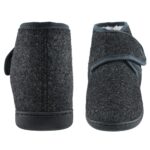 TIESTRA Herrenhausschuhe Winter mit Memory Foam & Lammfell – Warme Filzpantoffeln für breite Füsse – Bild 3