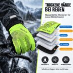 HIKENTURE Winterhandschuhe mit 3M Thinsulate – Wasserdicht & Touchscreen für Fahrrad – Bild 2