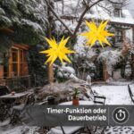 OVILUM Leuchtstern 3D XXL mit LED – 100 cm Weihnachtsstern mit Timer & Wetterschutz – Bild 5