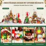 Viosmut Adventskalender 2026 mit 1950+ Klemmbausteine & LED-Licht – Weihnachtsdorf für Kinder ab 6 Jahren – Bild 7