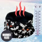 HECKBO 360° Reflektor Kinder Mütze & Loop Schal Set – Winterset mit Drachenmotiv für Schulkinder – Bild 4
