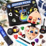 iZoeL Adventskalender 2026 Gitarrenplektren – 24er Set mit Zubehör für Gitarre & Bass – Bild 2